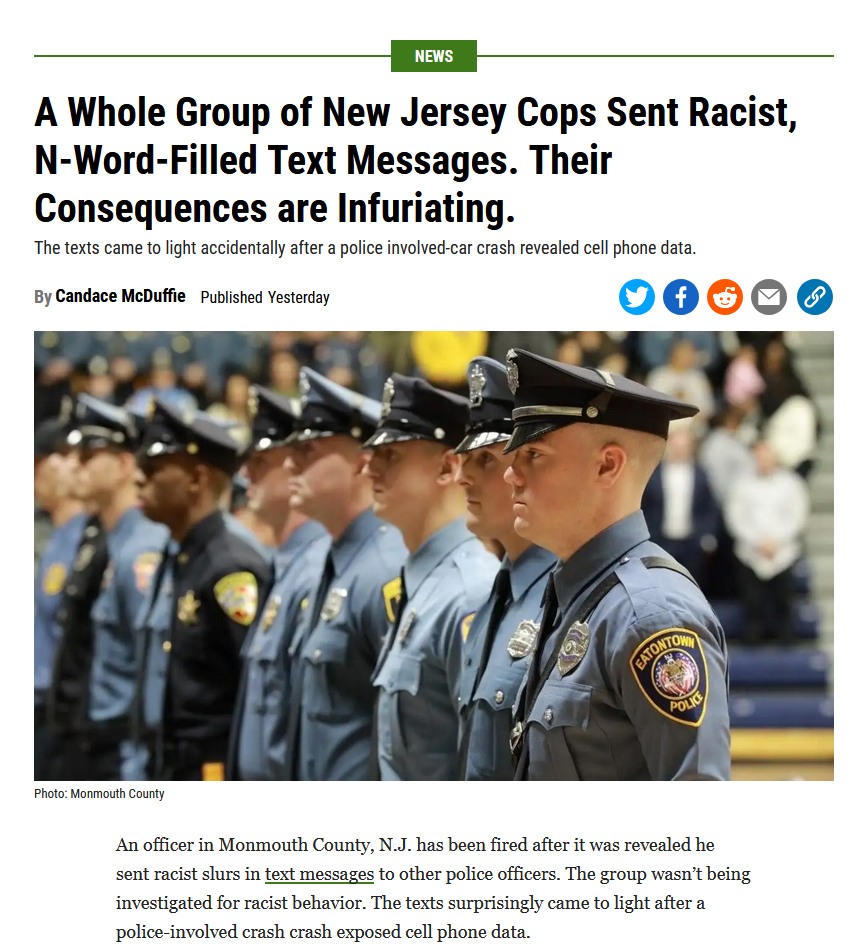 All Cops, You Say? The Ongoing Debate, Part 977