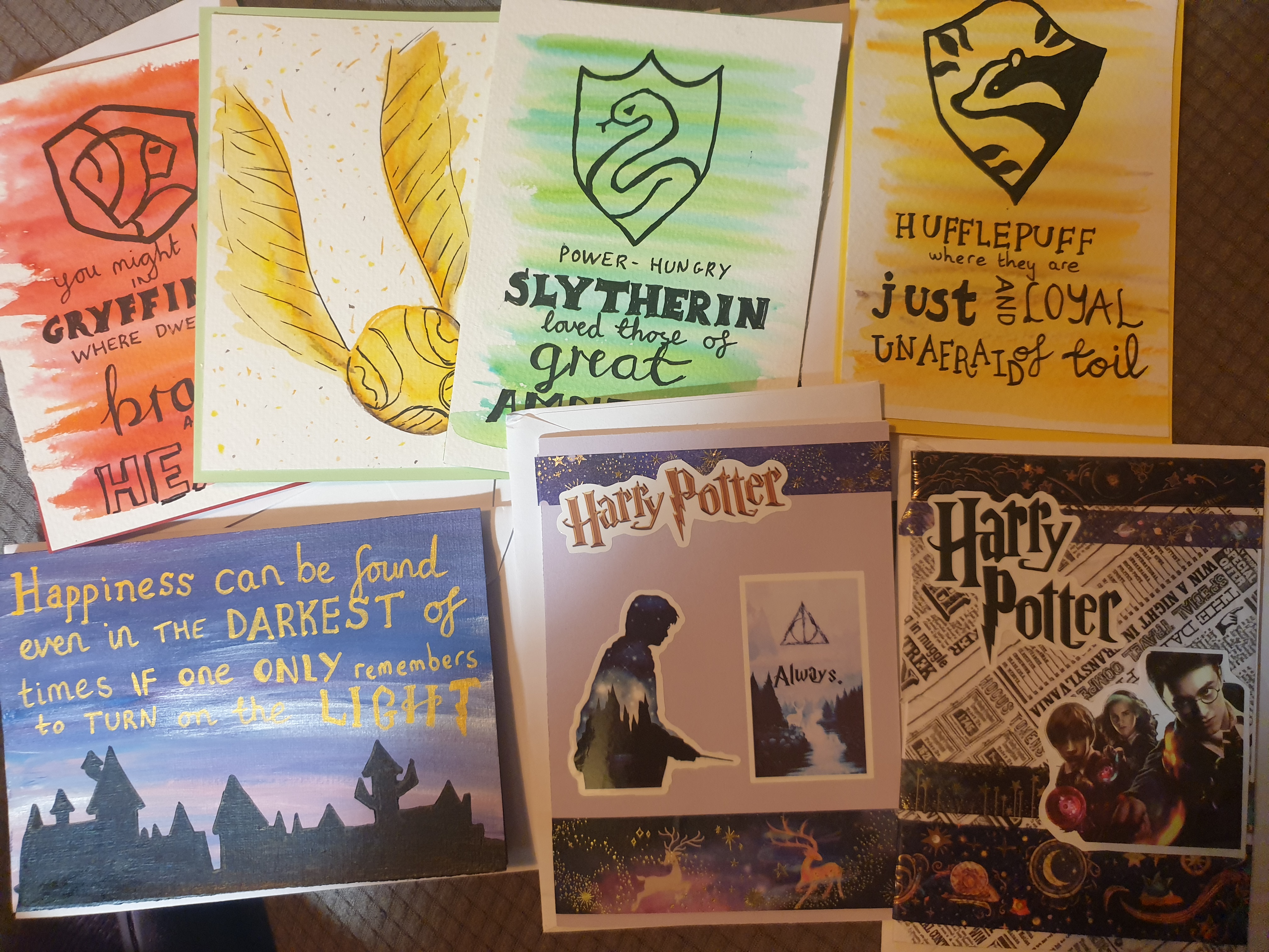 Crafting Homemade Harry Potter Cards