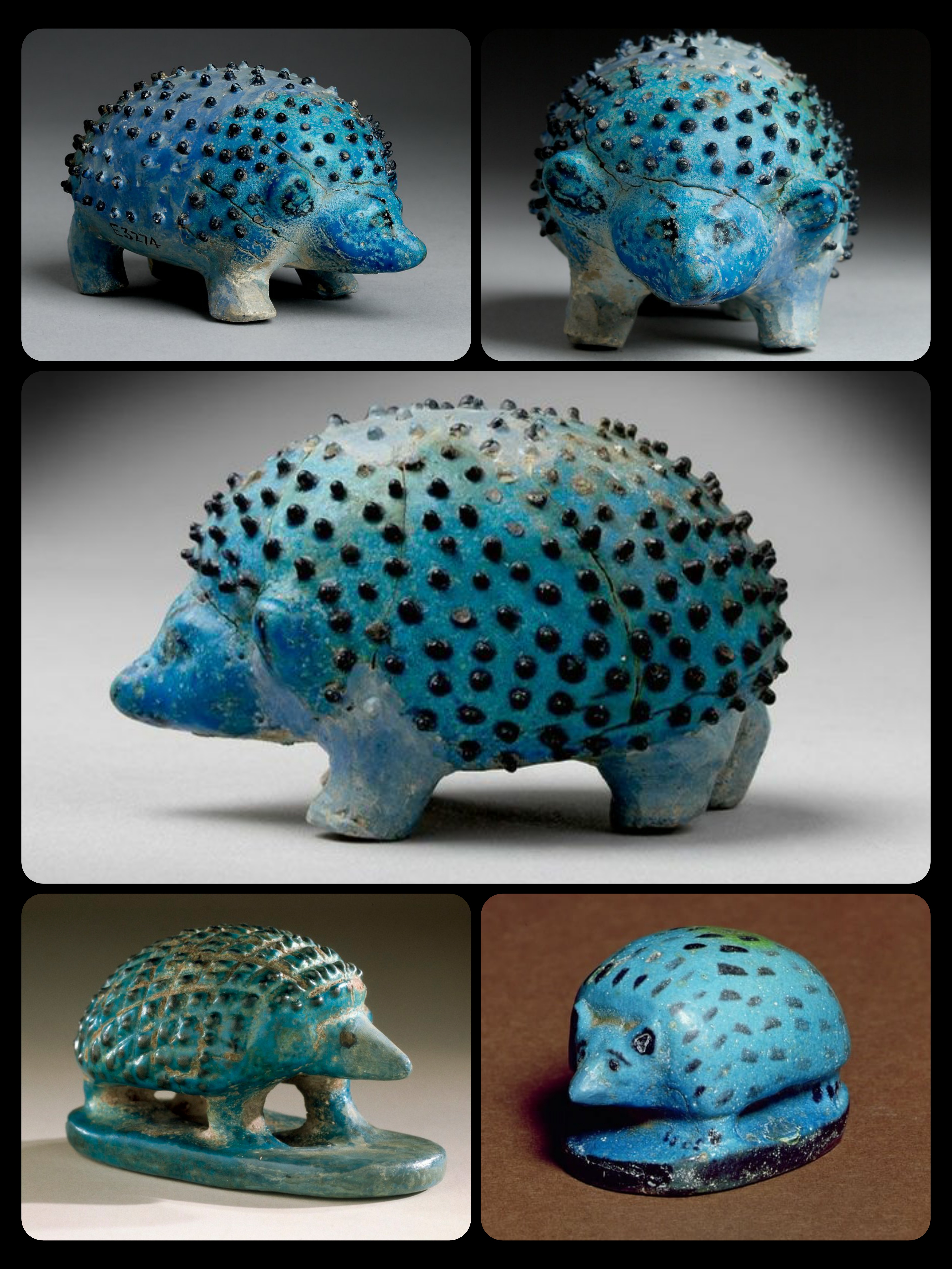 Ancient Blue Faience Hedgehogs from Egypt: A Glimpse into 1600-1400 BCE