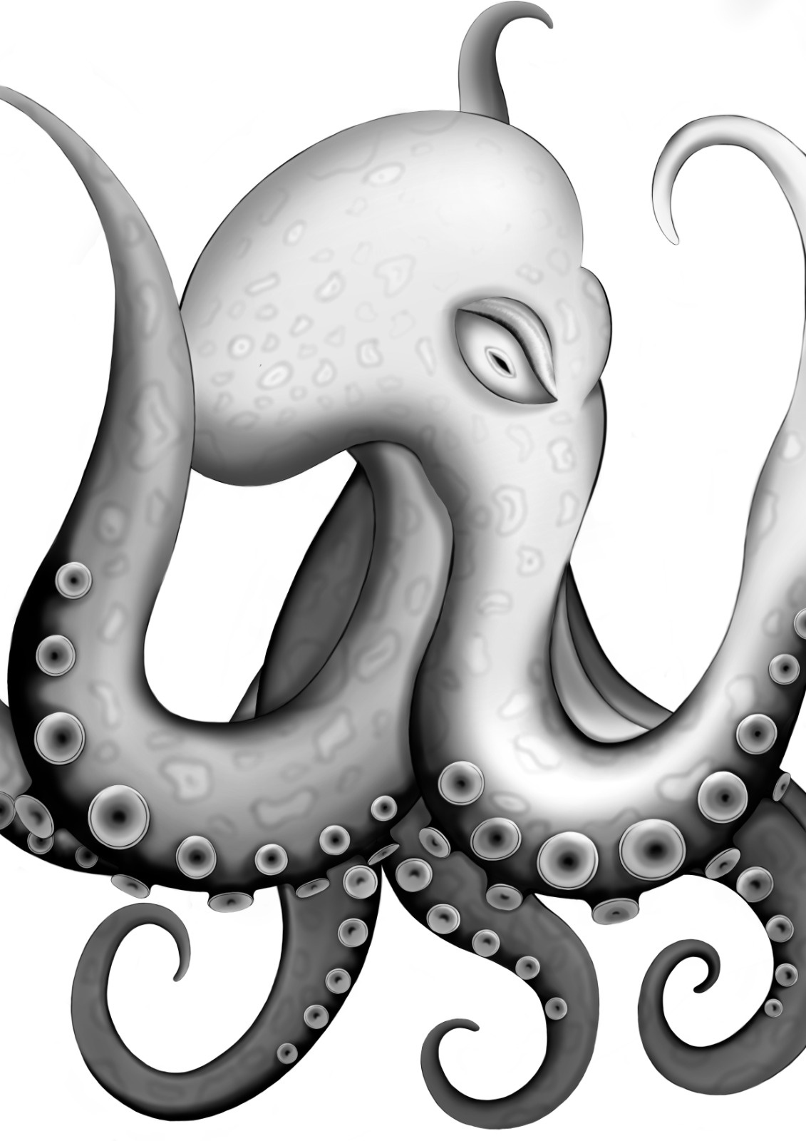 Mesmerizing Octopus - A Digital Artwork