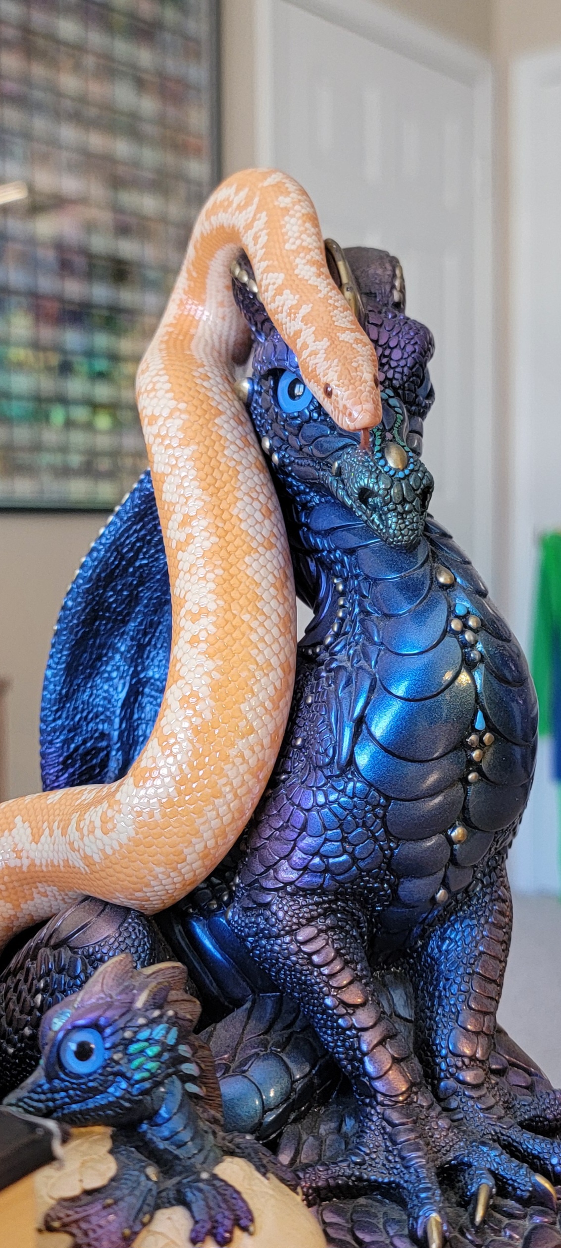 A Dragon with an adorable orange blep