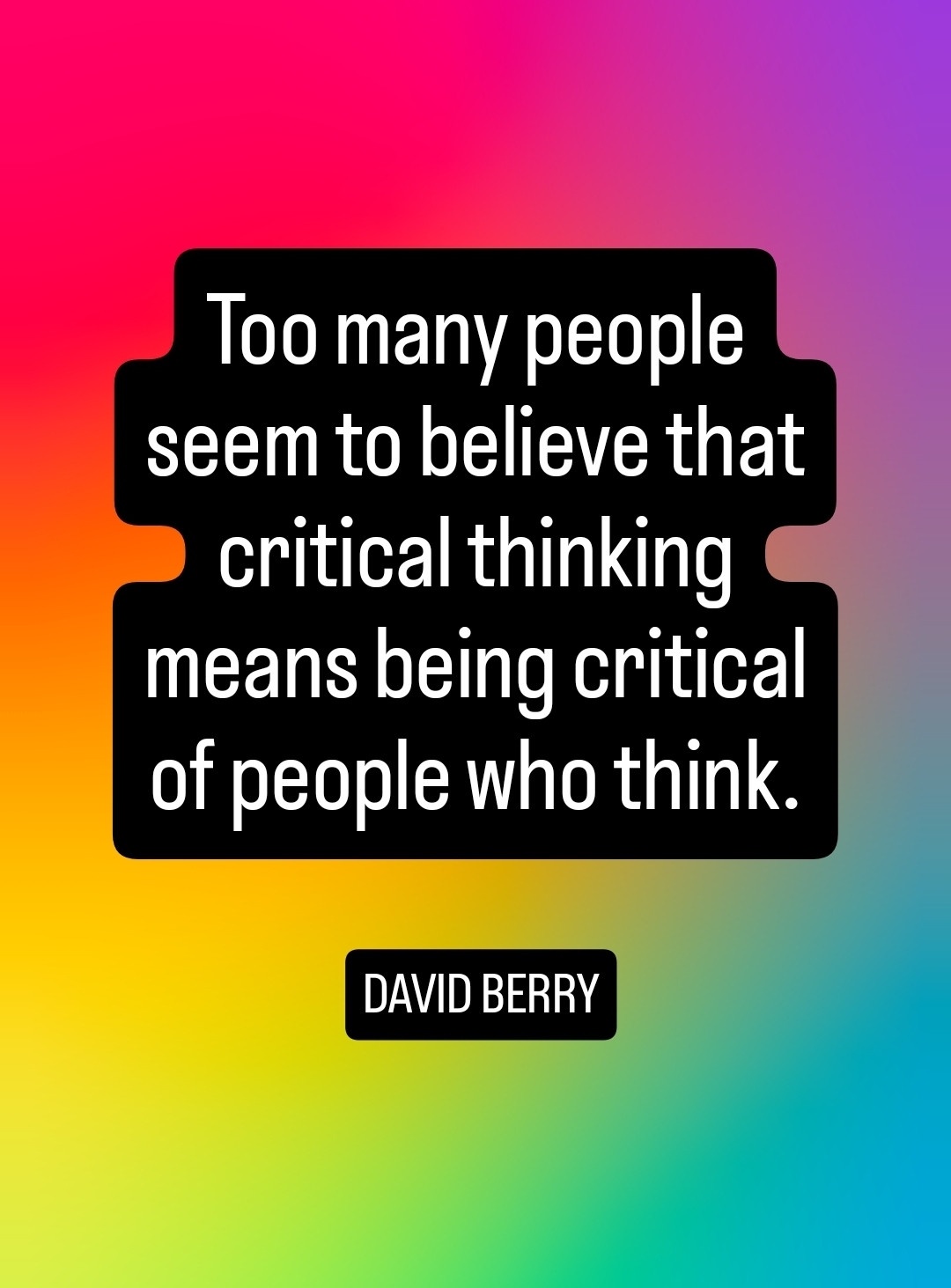 An Excellent Observation Worth Noting