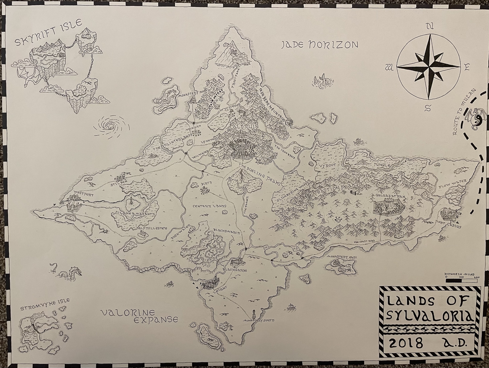 Check Out My Latest Hand-Drawn Fantasy Map Adventure!