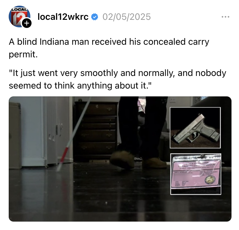 Blind Man Exposes Flaws in the Concealed Carry System