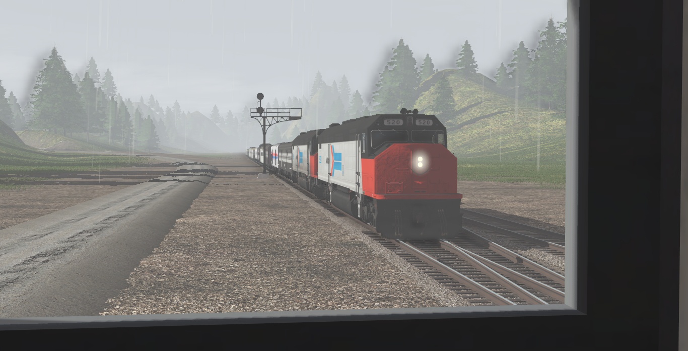 Taking Shelter from the Rain in the Signal Tower