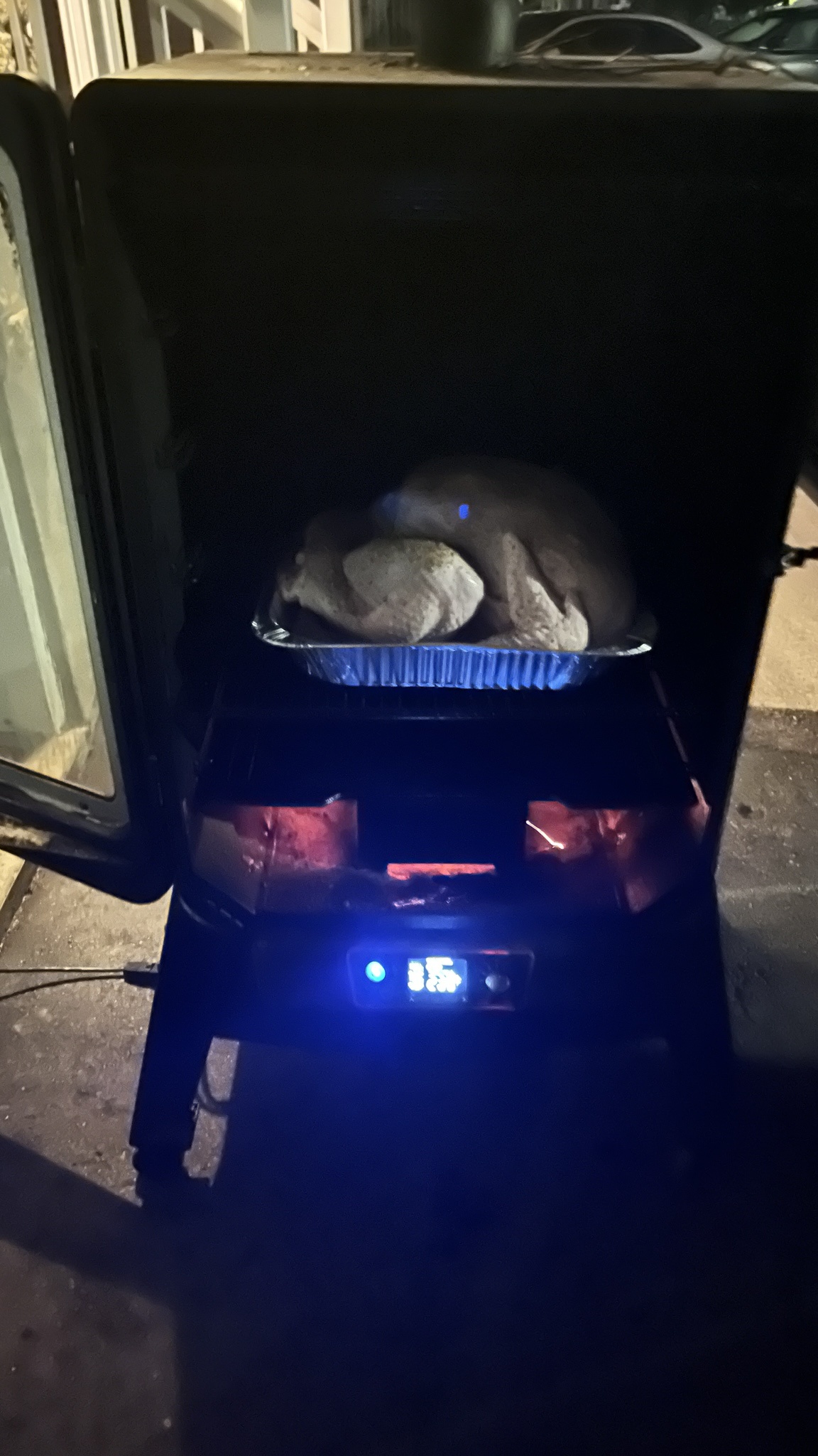 Celebrating Canadian Thanksgiving with a massive 22lbs turkey I smoked last weekend!