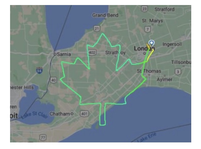 Canadians are so upset they're leaving their mark in the sky with graffiti!