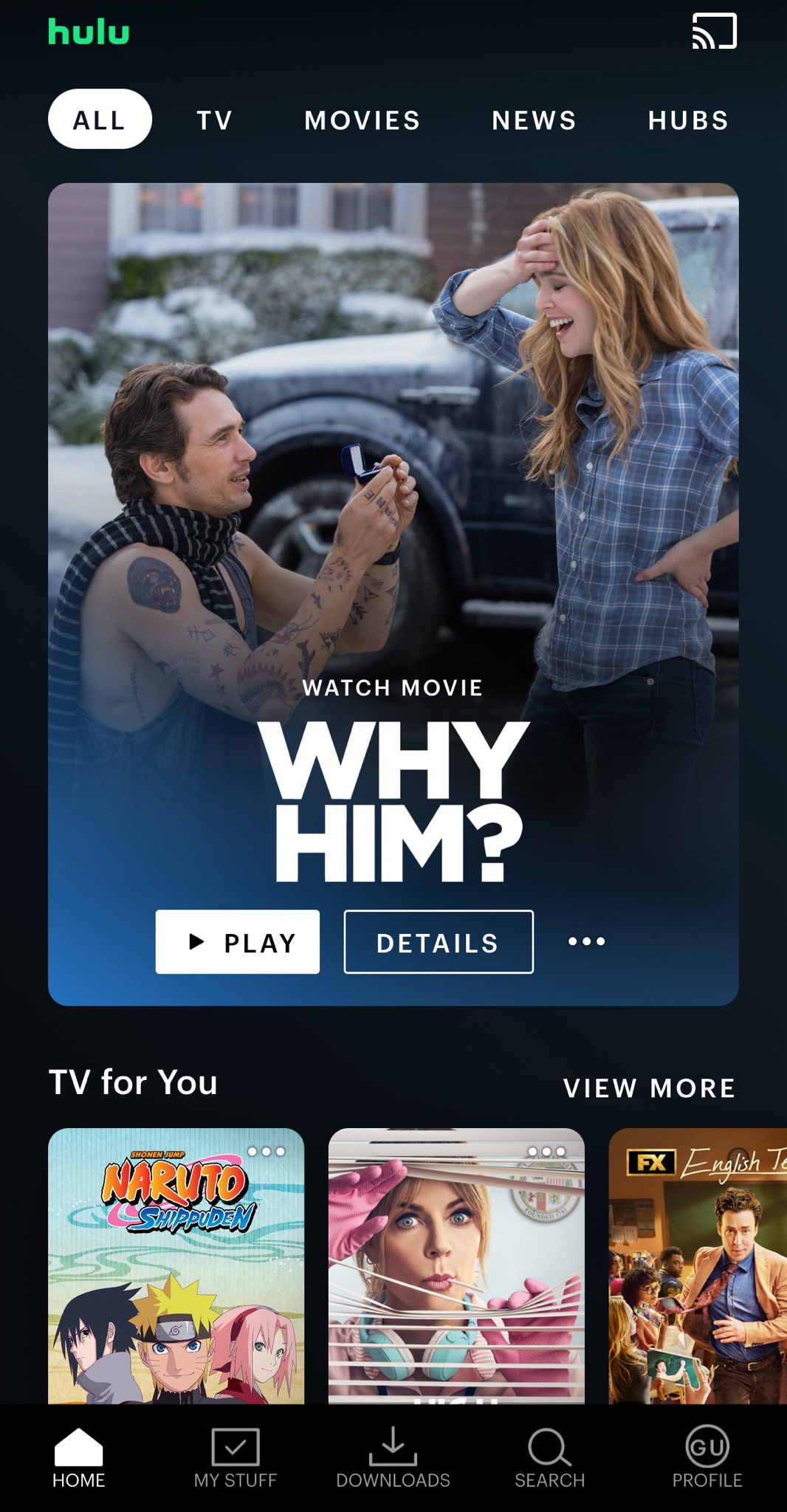 Hulu, you read my mind perfectly!