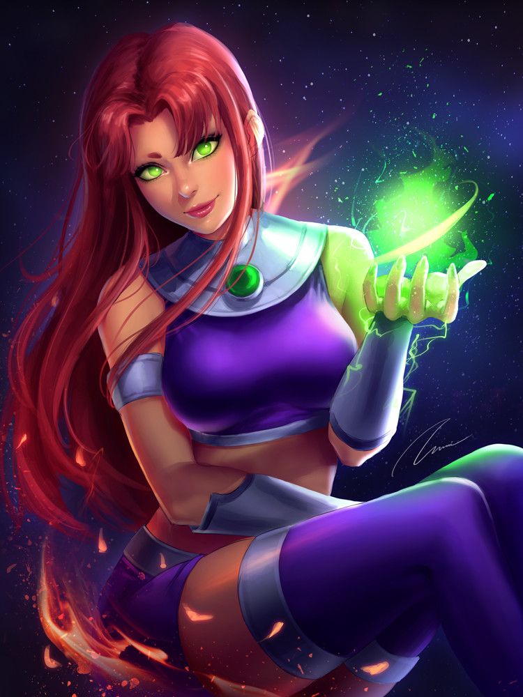 Stunning Starfire Fan Art from Teen Titans