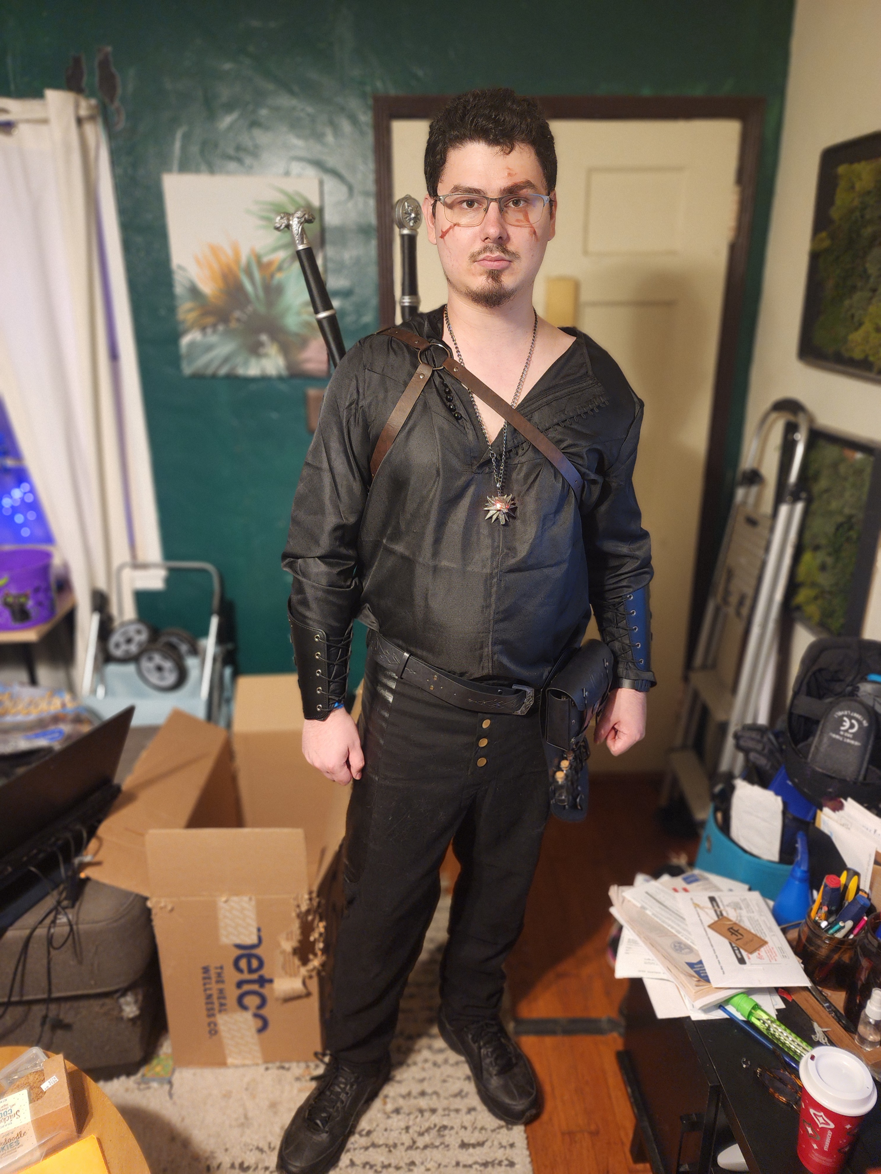 Check out my Amazon Basics Witcher costume!