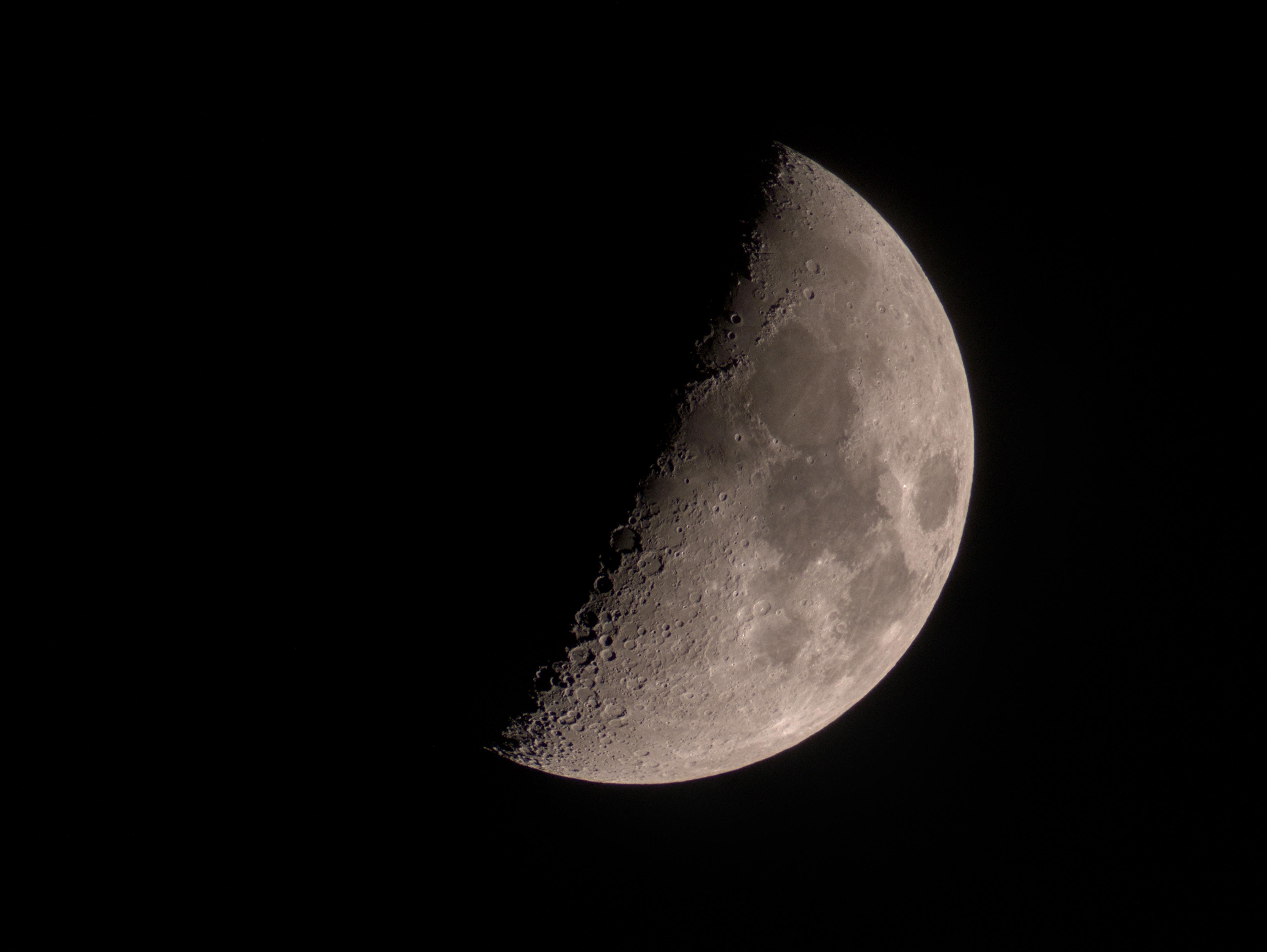Tonight's Moon Through a 58-Year-Old Telescope