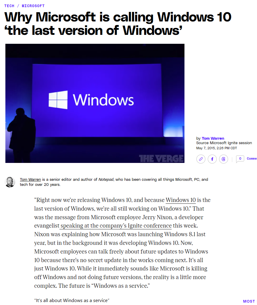 Remember When Windows 10 Was Supposed to Be the Final Version?