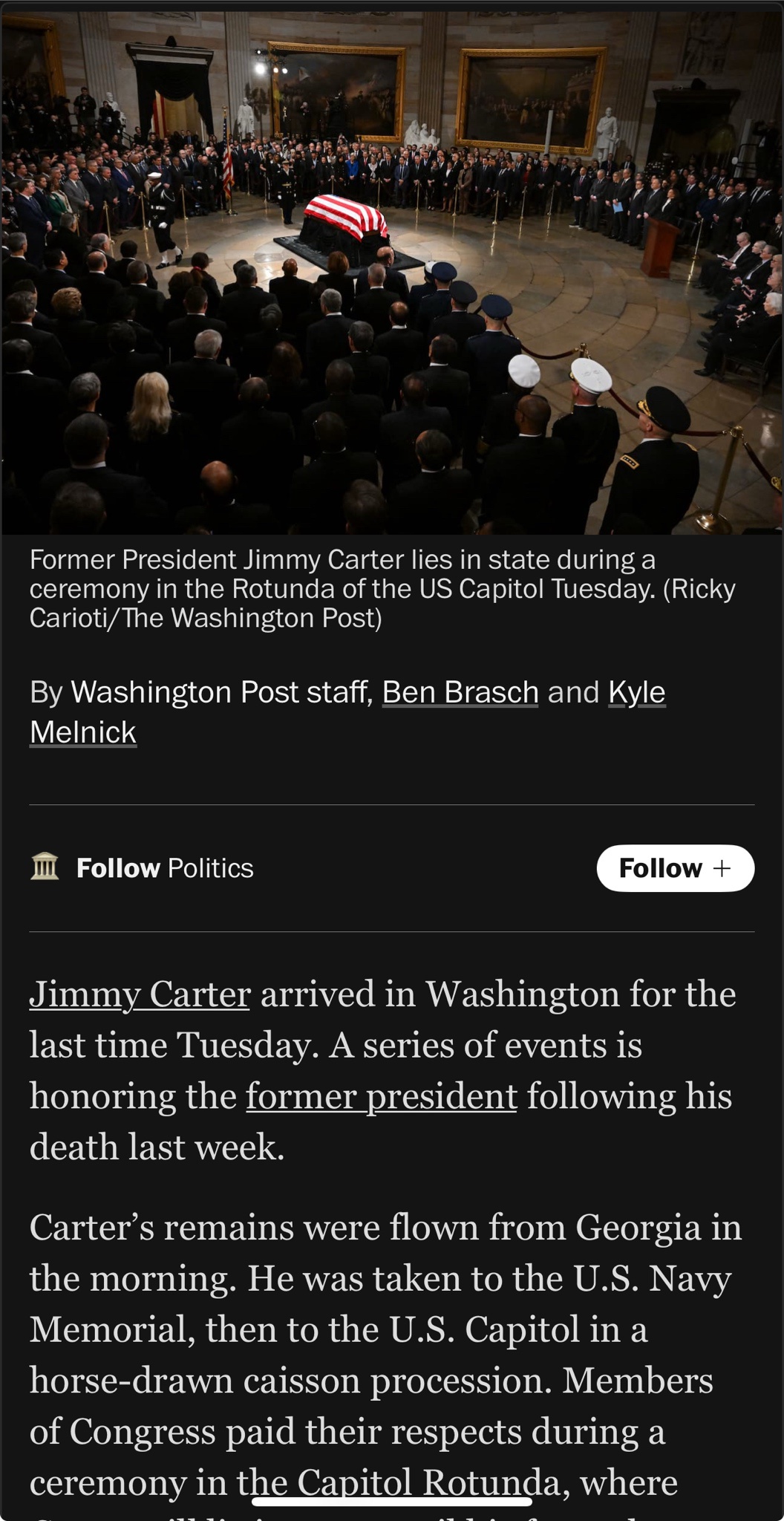 Remembering the Legacy of Jimmy Carter: Stay Focused
