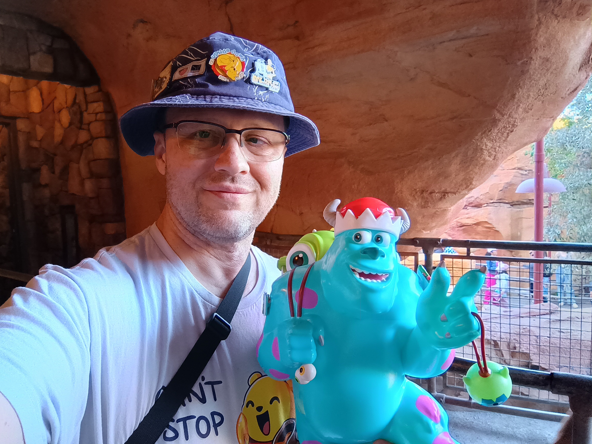 Caught in the Act: Christmas Selfie at Disneyland