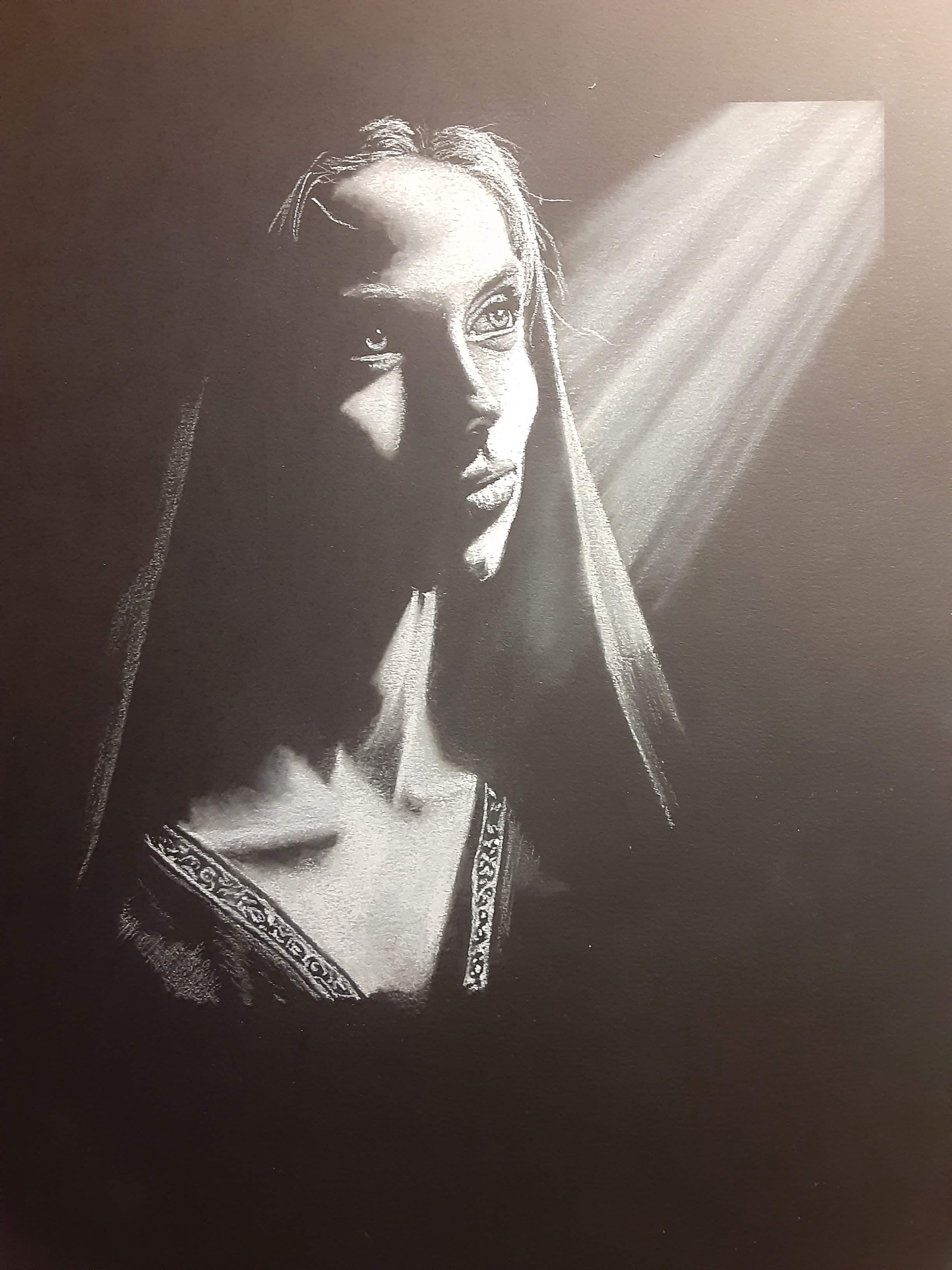 A pastel portrait of a fabulous woman