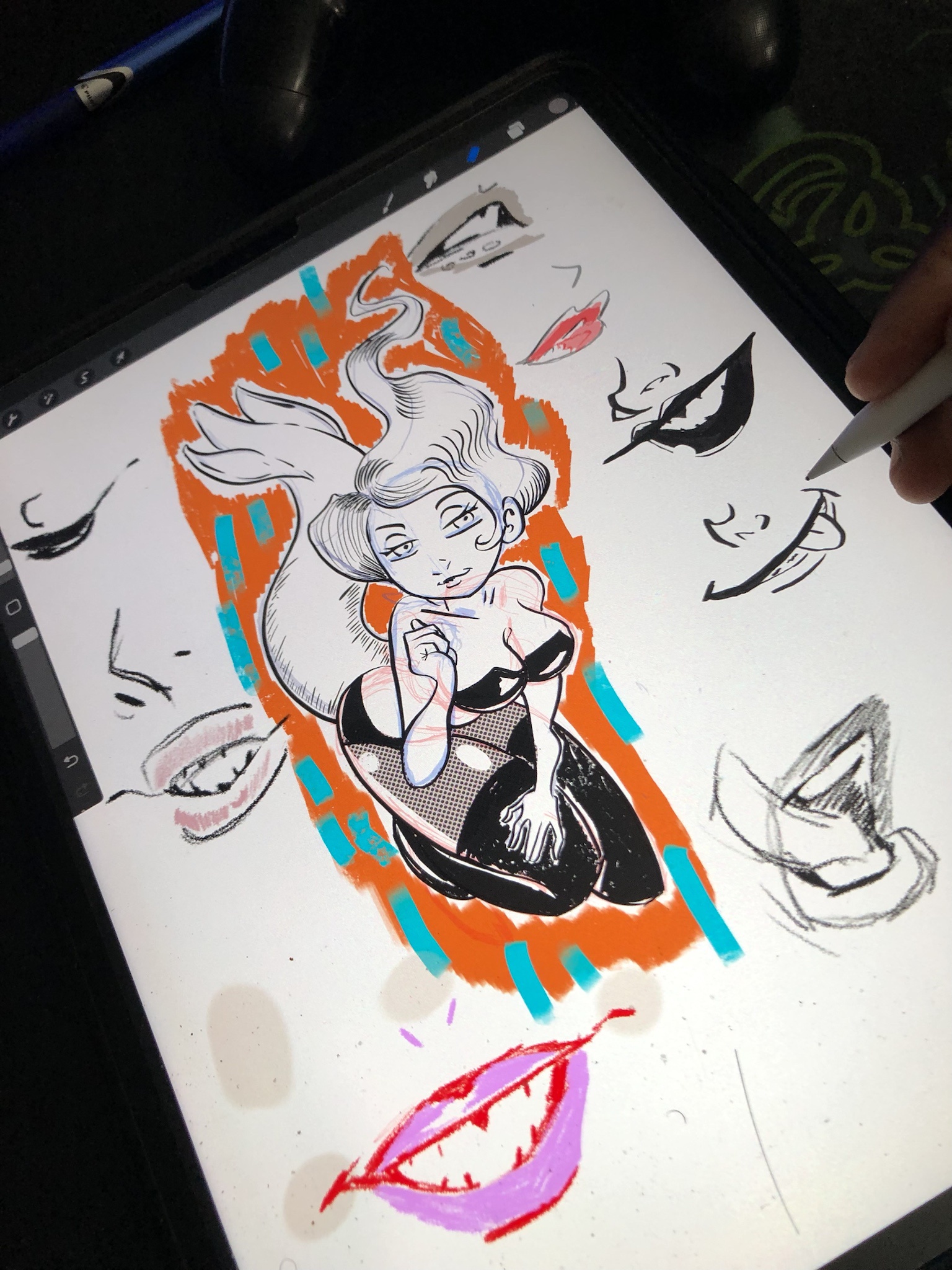 My Artistic Journey: iPad Sketch Created in Procreate