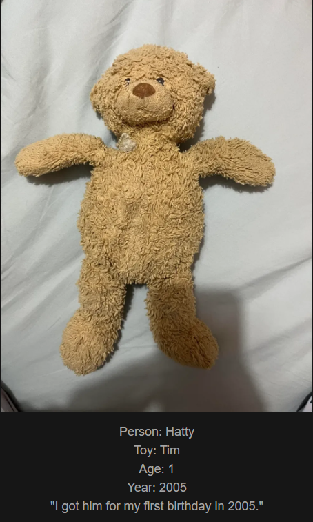 Day 818 - Join me on my journey at www.saidtheskinhorse.com, where we celebrate the bond with our beloved childhood toys. Meet Tim, our latest addition!