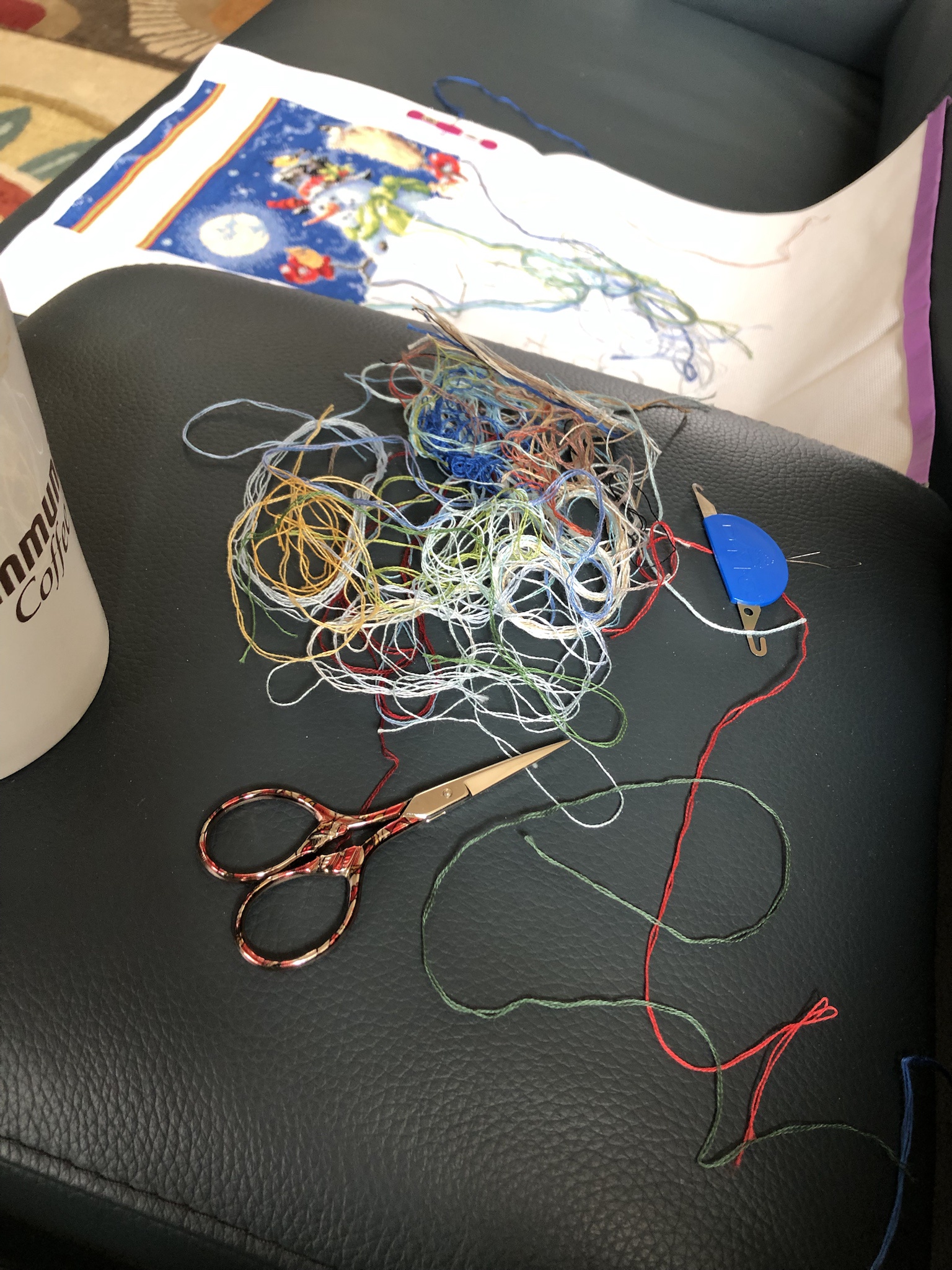 Behind the scenes of cross stitching magic