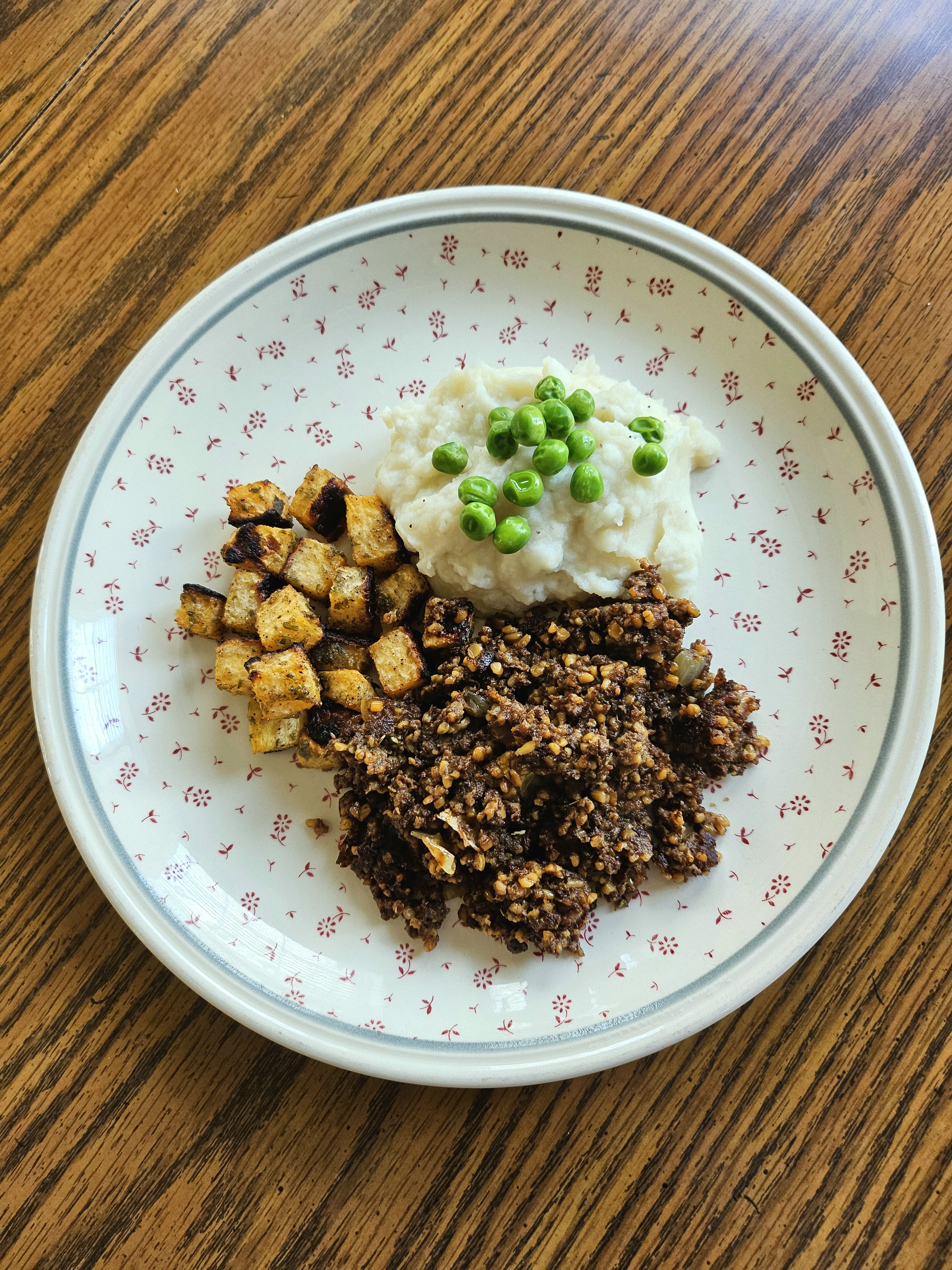 A delicious trio: Haggis, neeps, and tatties!