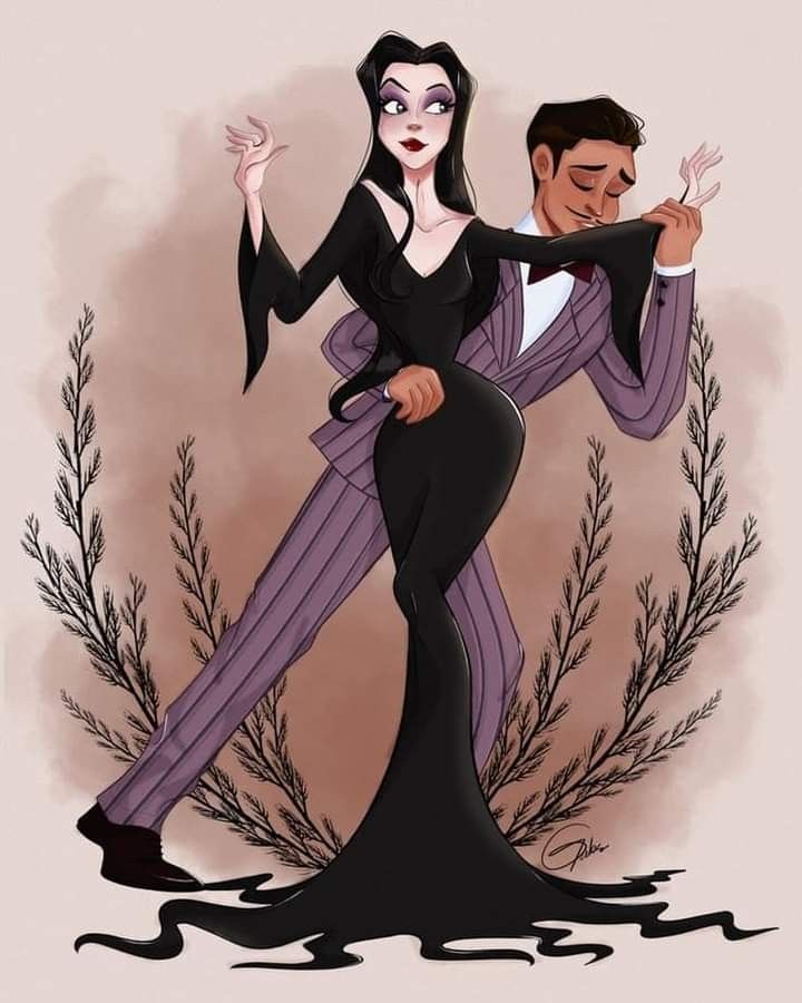 The Iconic Duo: Gomez and Morticia Addams