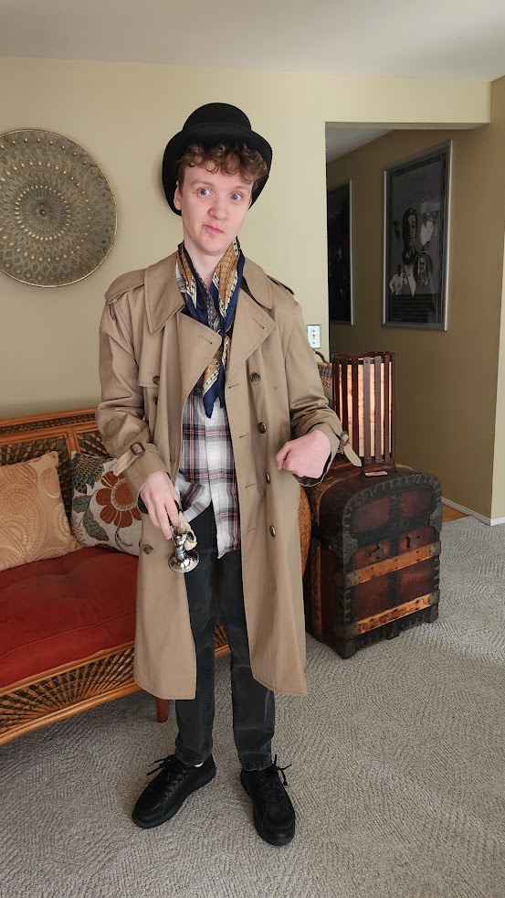 Check out my friend rocking the Harpo Marx look!