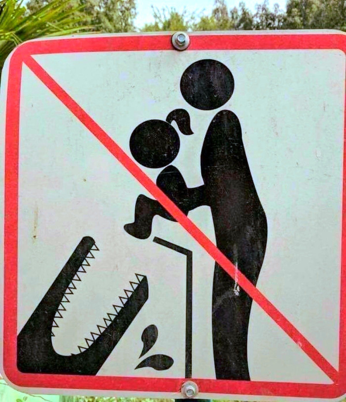 In Florida, it's still against the law to feed your kids to alligators.