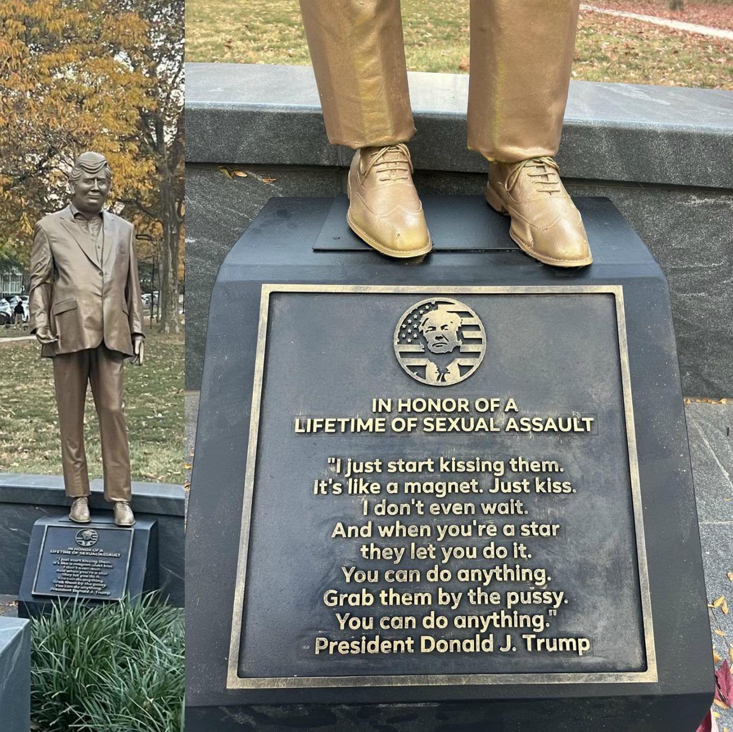 Strange Statues of Donald Trump Keep Appearing in Cities Everywhere.