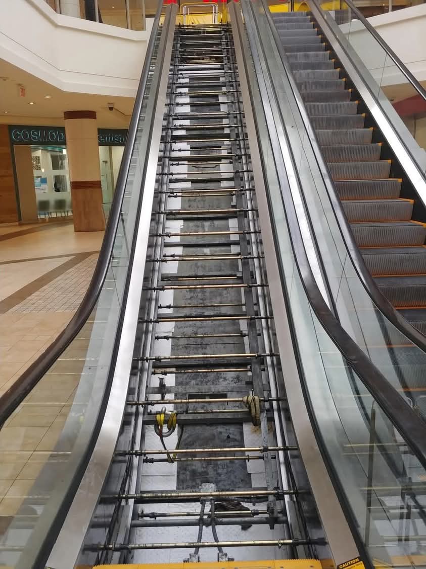 When the escalator breaks down, but now it's a ladder adventure!