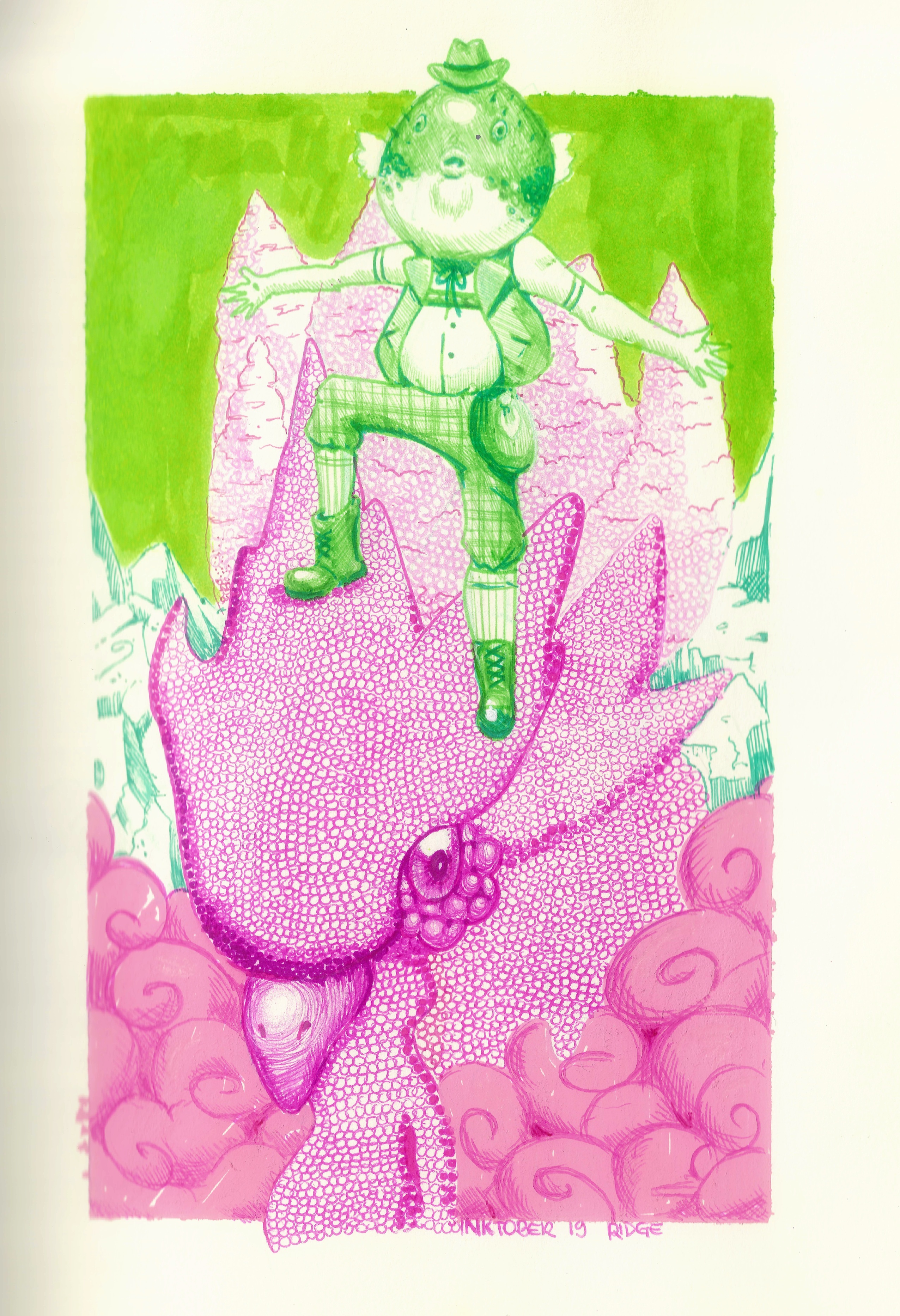 Inktober Day 19: The Ridge Challenge