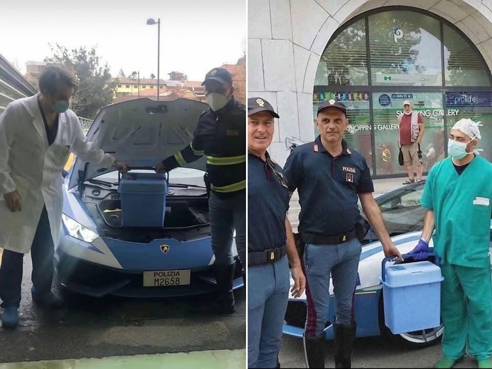 Italian Police Make a High-Speed Kidney Delivery in a Lamborghini