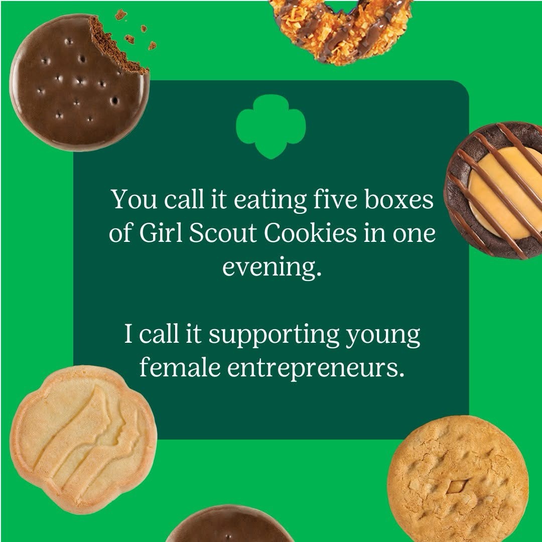 Show some love for your local Girl Scouts and their delicious cookies!