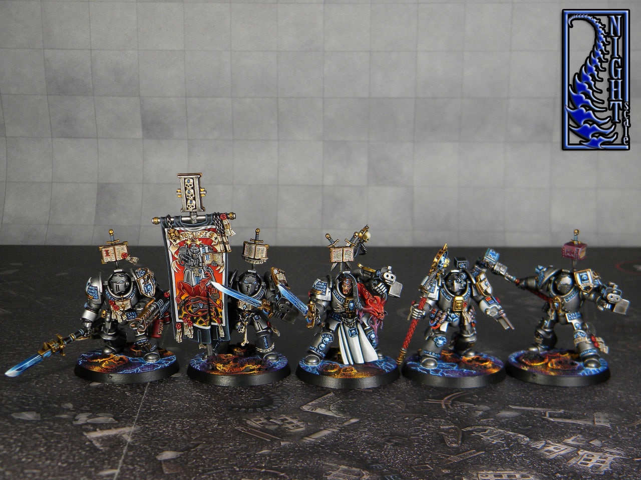 Behold the mighty Grey Knights Paladins.