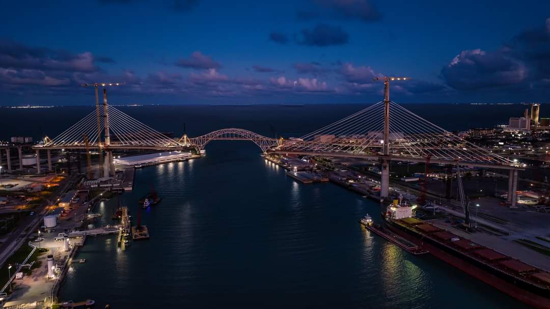 Stunning Aerial View of the Harbor Bridge Project