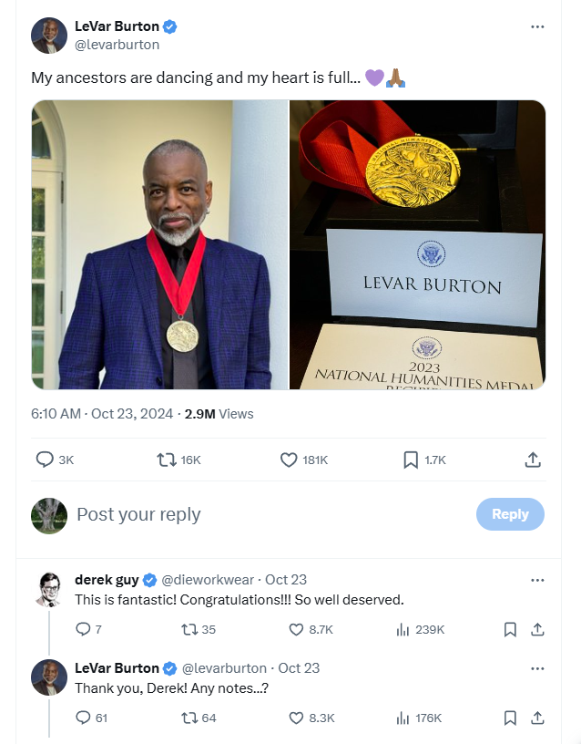 A Wonderful Day for LeVar Burton