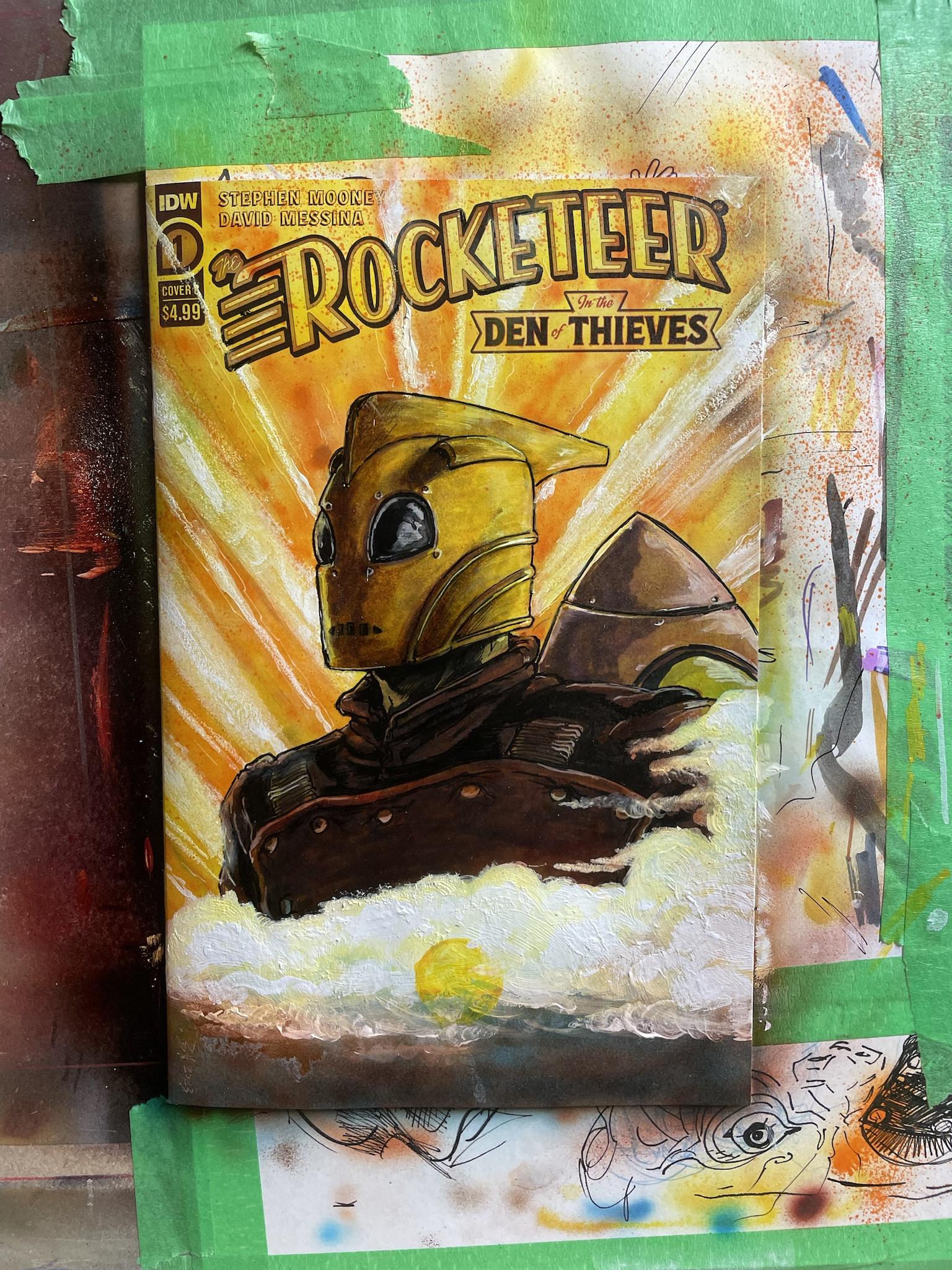 The Rocketeer: Sketch Cover #1 from the Den of Thieves