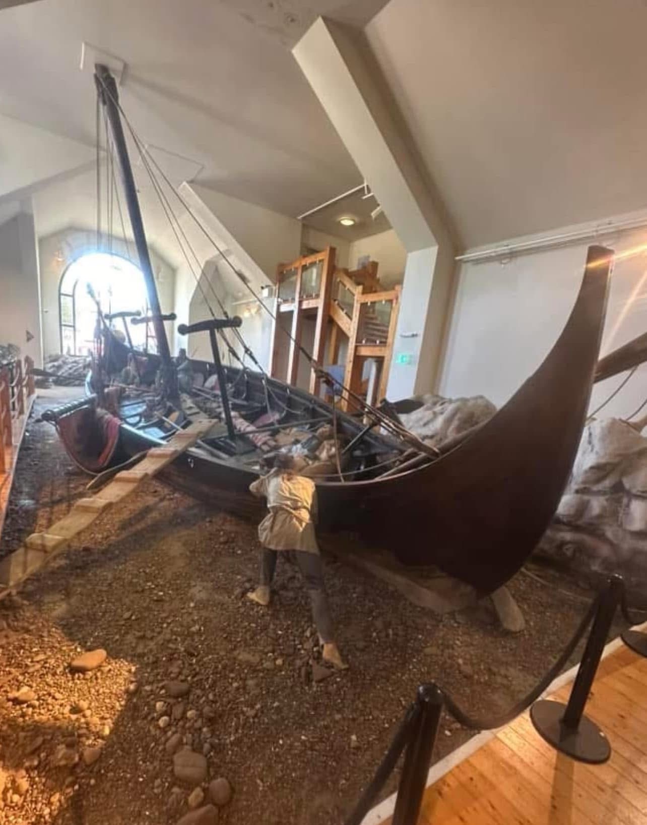 Check out Odin's Raven, a stunning Viking longboat replica at the House of Manannan in Peel, Isle of Man.