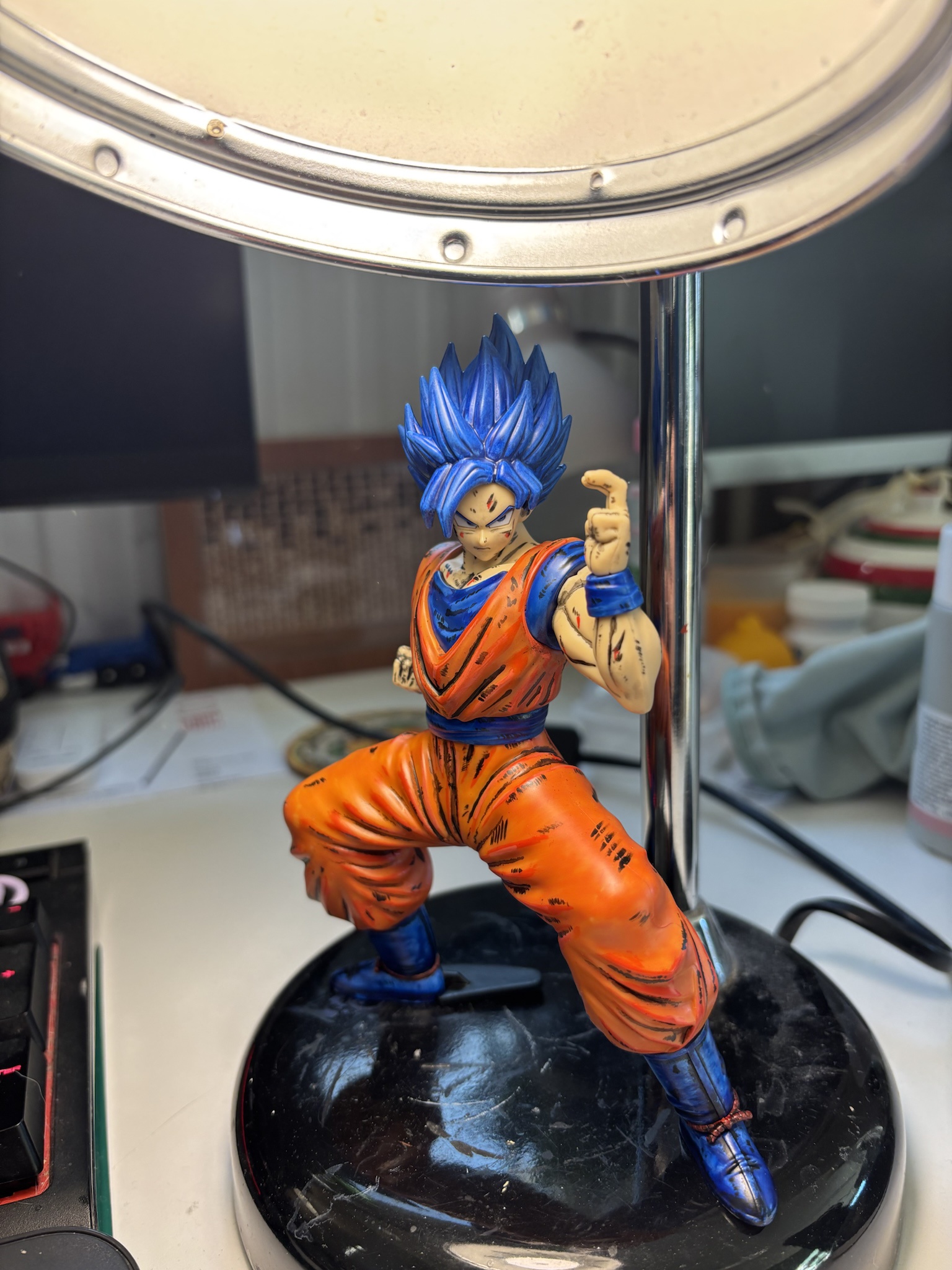 Introducing the entry-level Son Goku in Super Saiyan God Super Saiyan form.