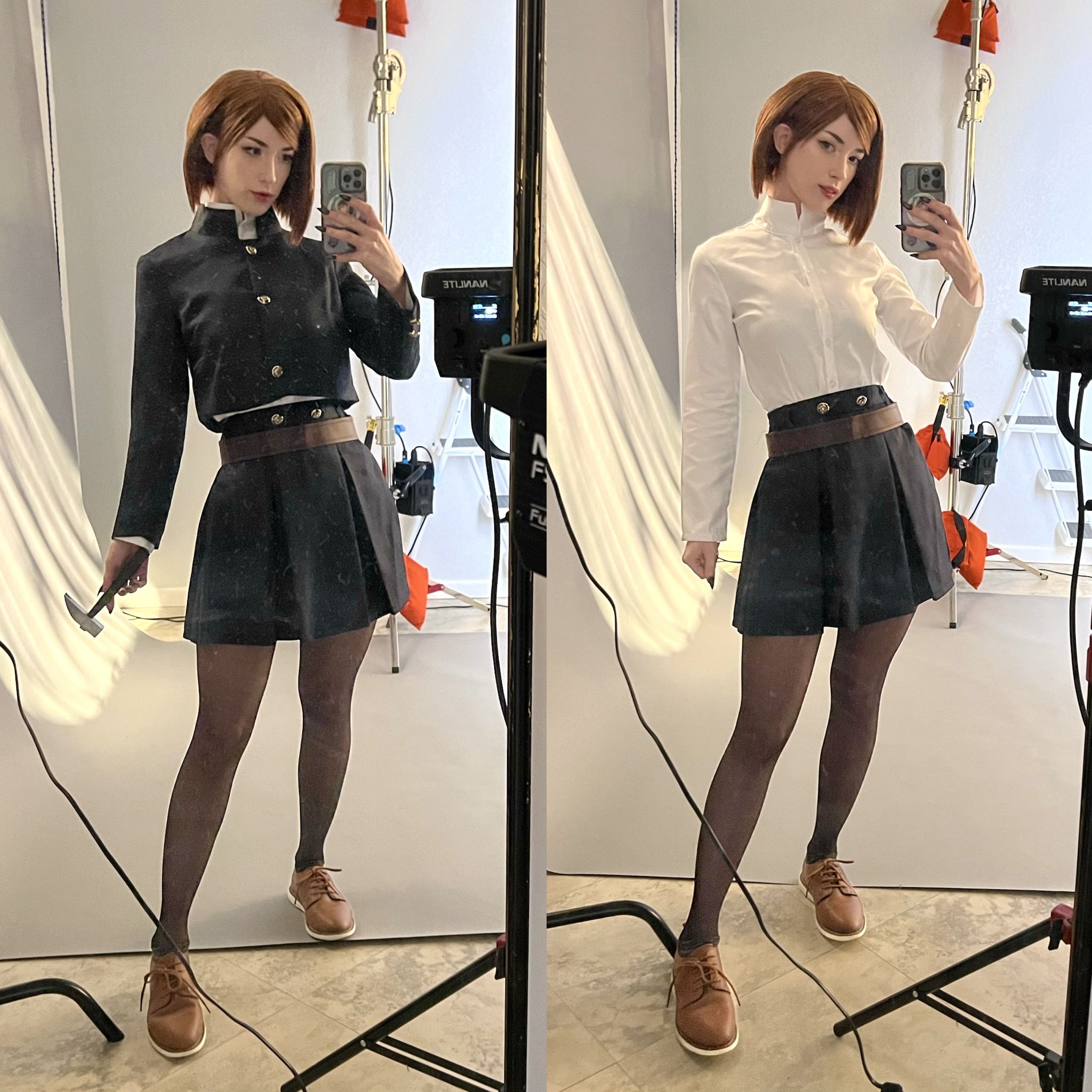 Behind the Scenes: Unedited Nobara Selfies from My Cosplay Photoshoot :)