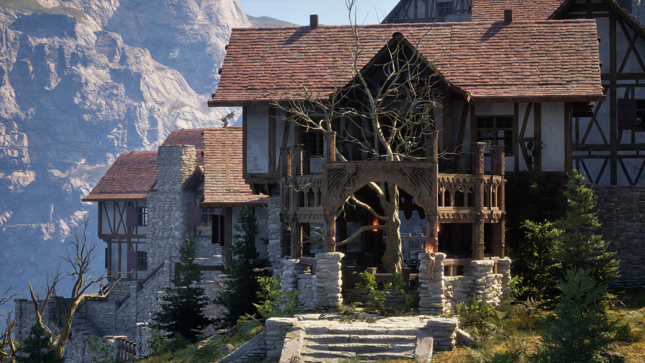 A Final Glimpse of My Pax Dei Castle and Town, Pampanium