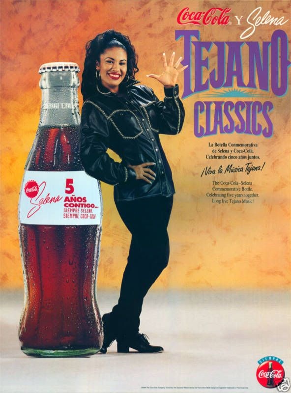 Throwback to Selena Quintanilla shining in a 1994 Coca-Cola ad