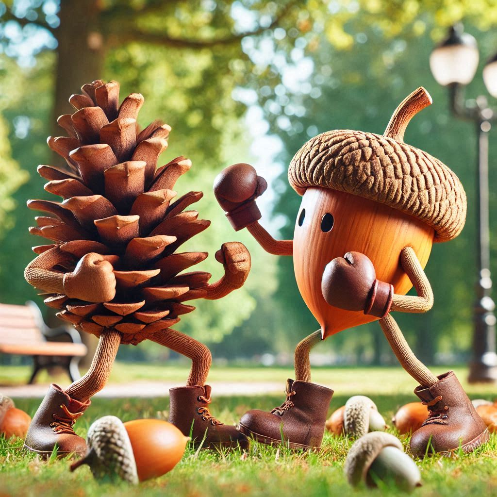 Looks like I'm officially cheering for the pinecone now!