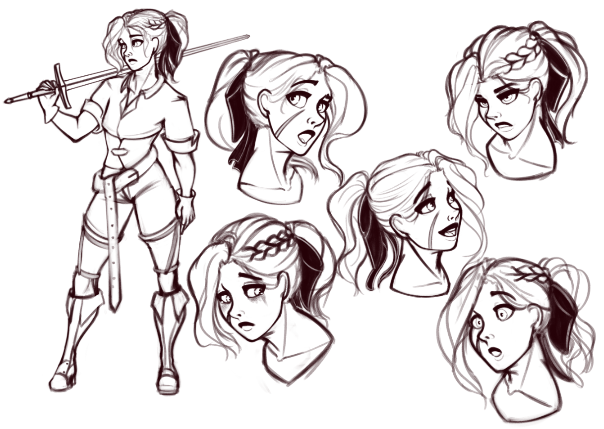 Meet Yara: The Expression Sheet of My Original Character