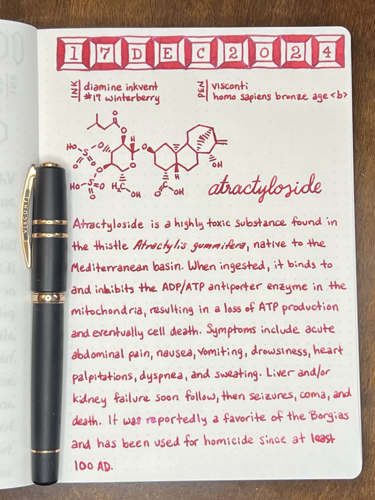 Tox-inkvent 2024: Day 17 Chronicles