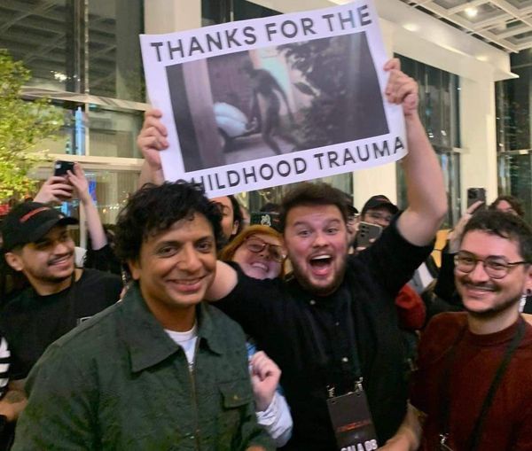 M. Night Shyamalan Engaging with Fans in Brazil