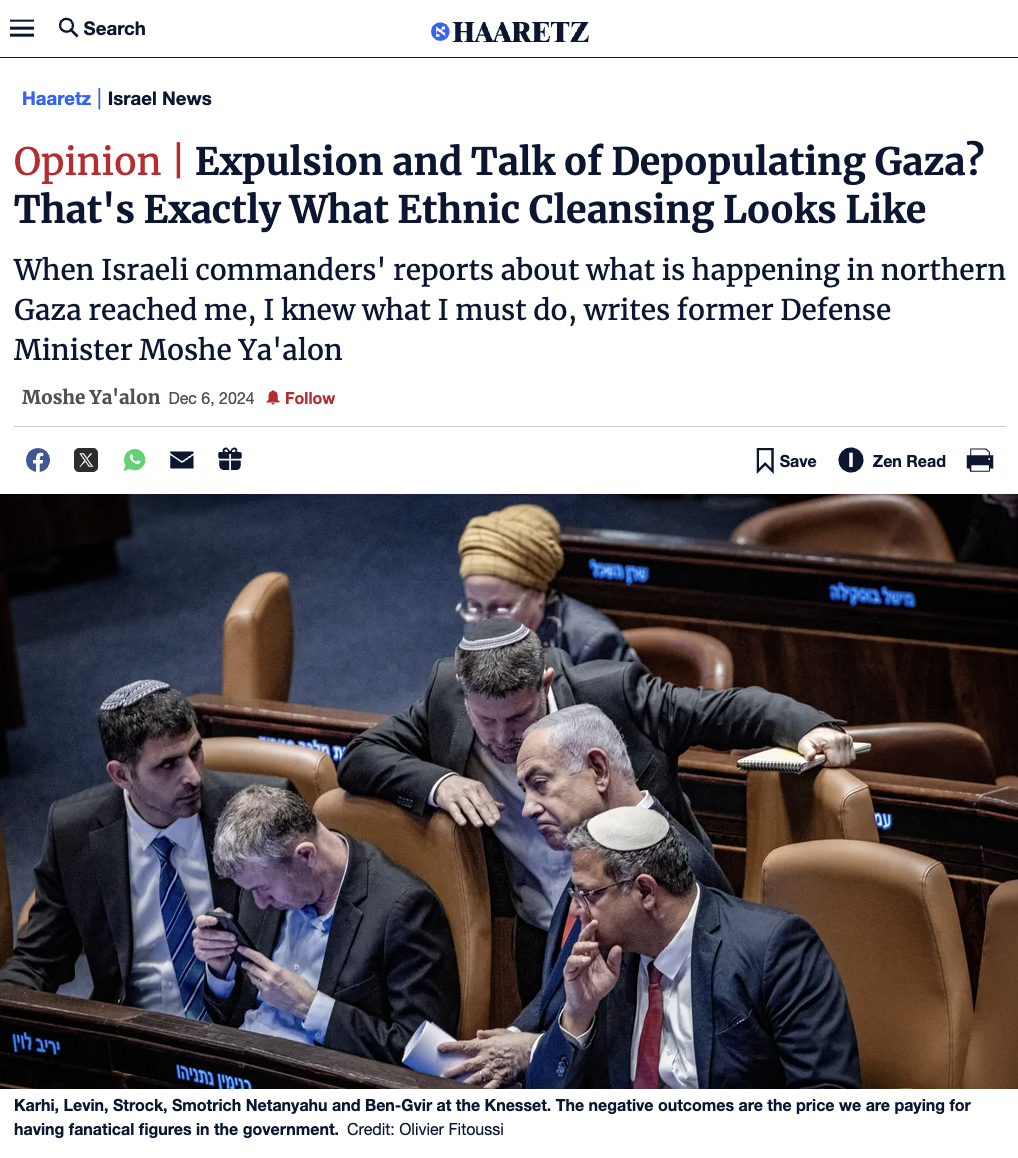 When even a hawkish Israeli admits the 'war' ended months ago...