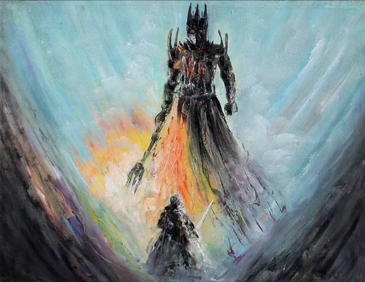 My Silmarillion-Inspired Oil Painting
