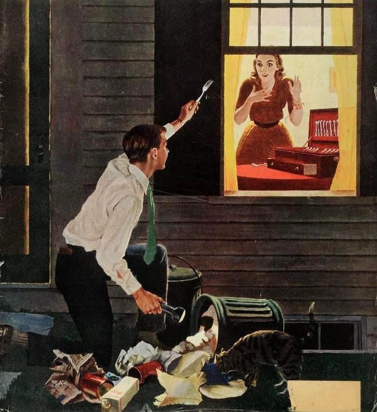 Discover 'Finding the Fork' by George Hughes, featured in The Saturday Evening Post (October 3, 1959).