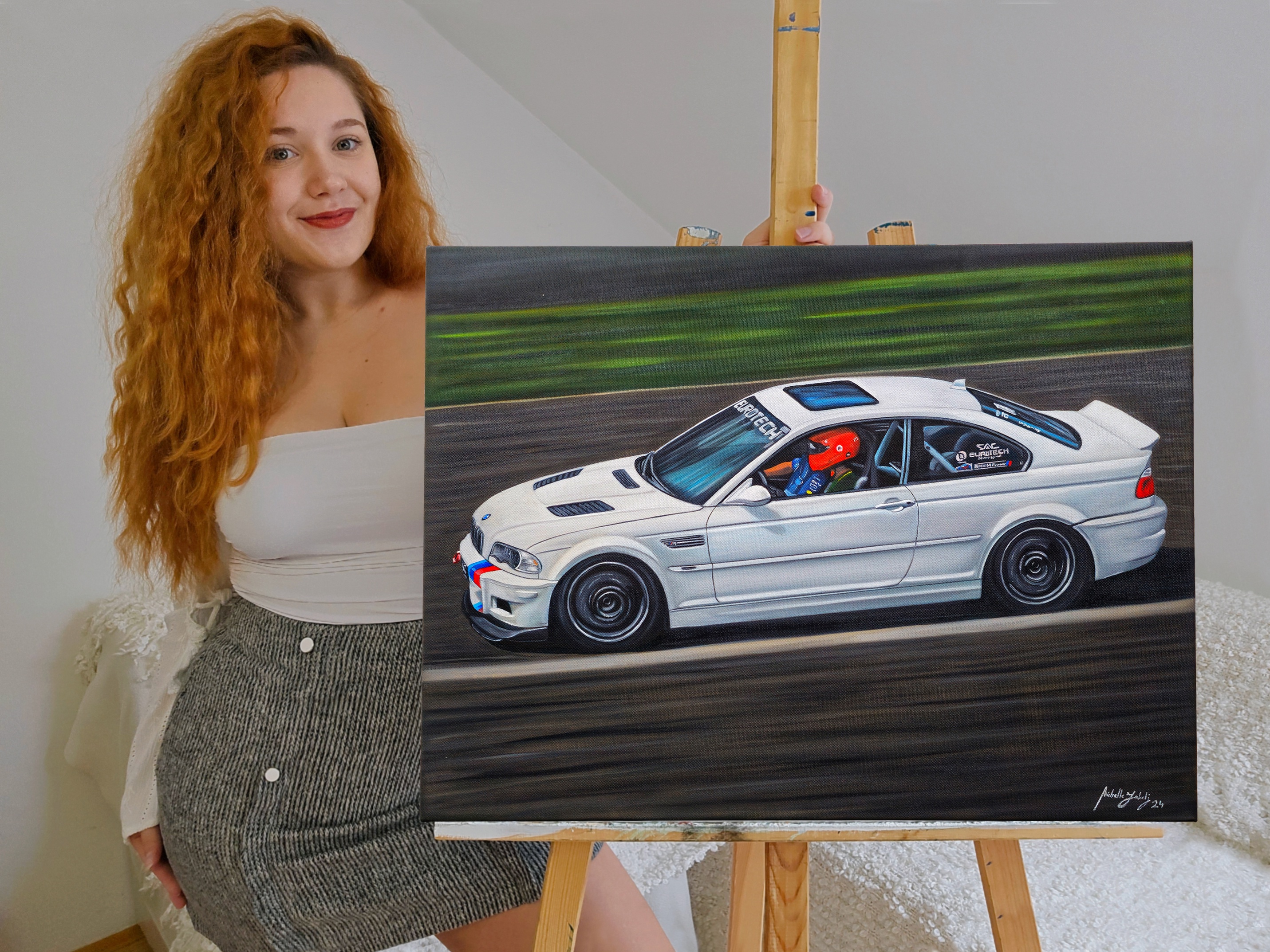 Take a Look at My Oil Painting of the Iconic M3 E46!