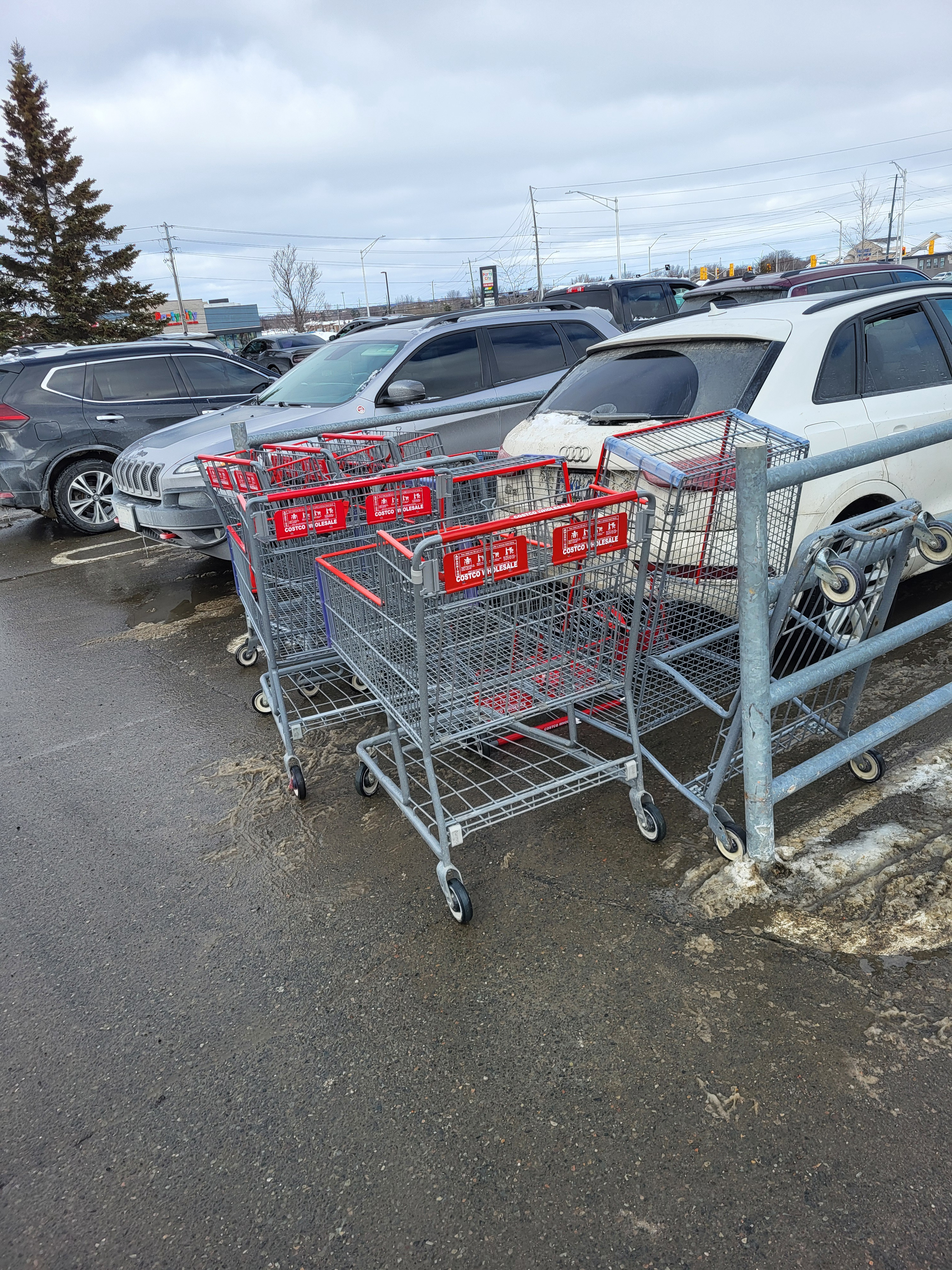 When someone parks in the cart corral, and I decide to block them in.