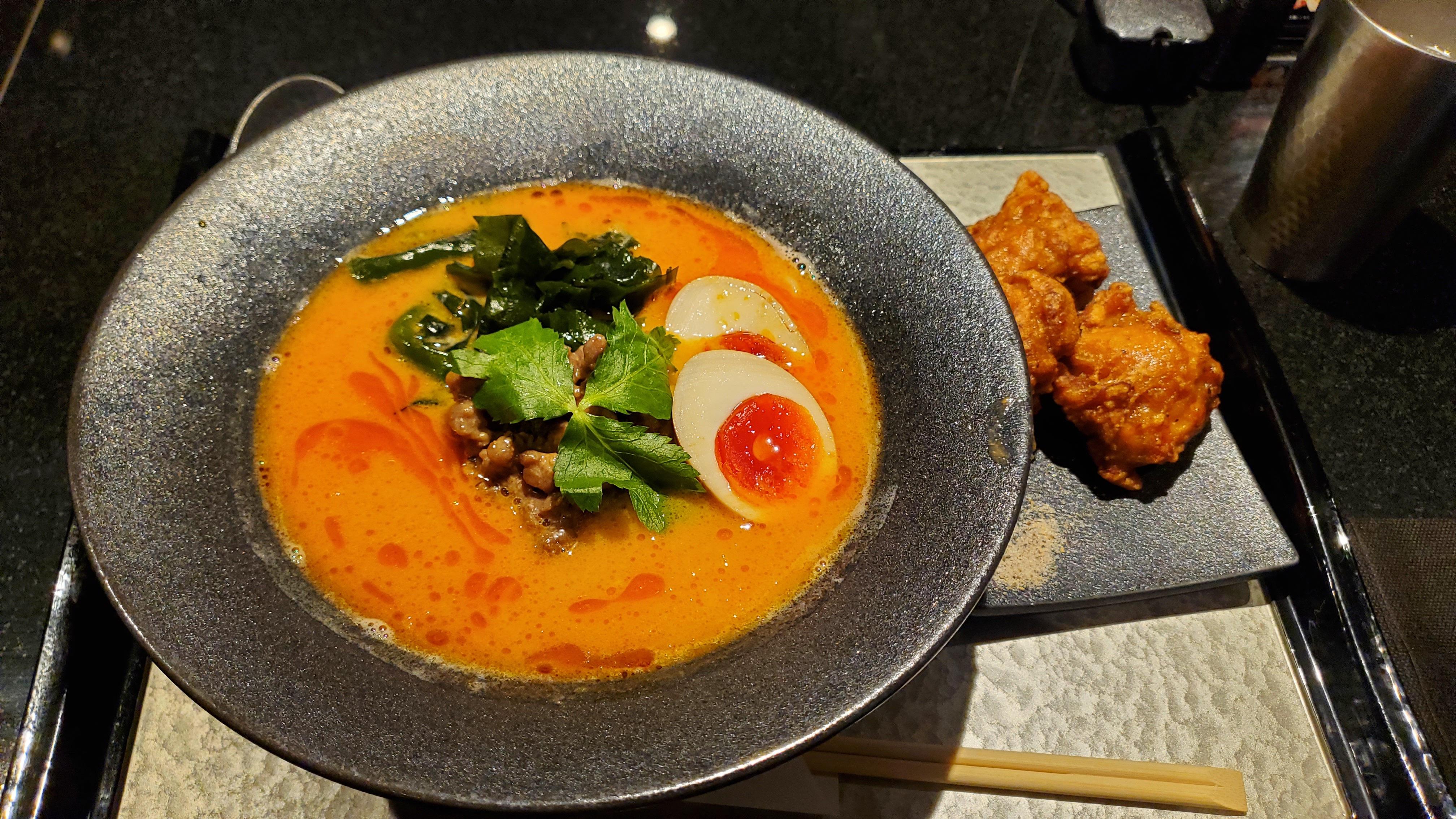 Chicken ramen: Our delicious alternative to pork.